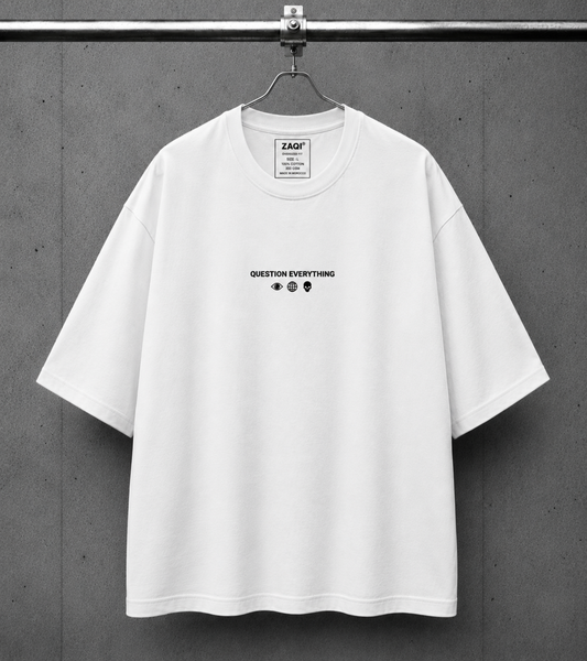 OUT OF THE MATRIX Oversized Tee – Off White