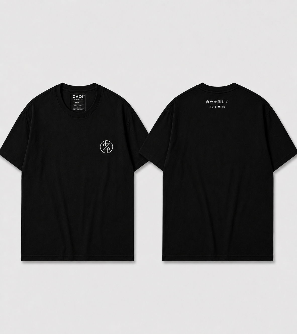 NO LIMITS Oversized Tee – off-white