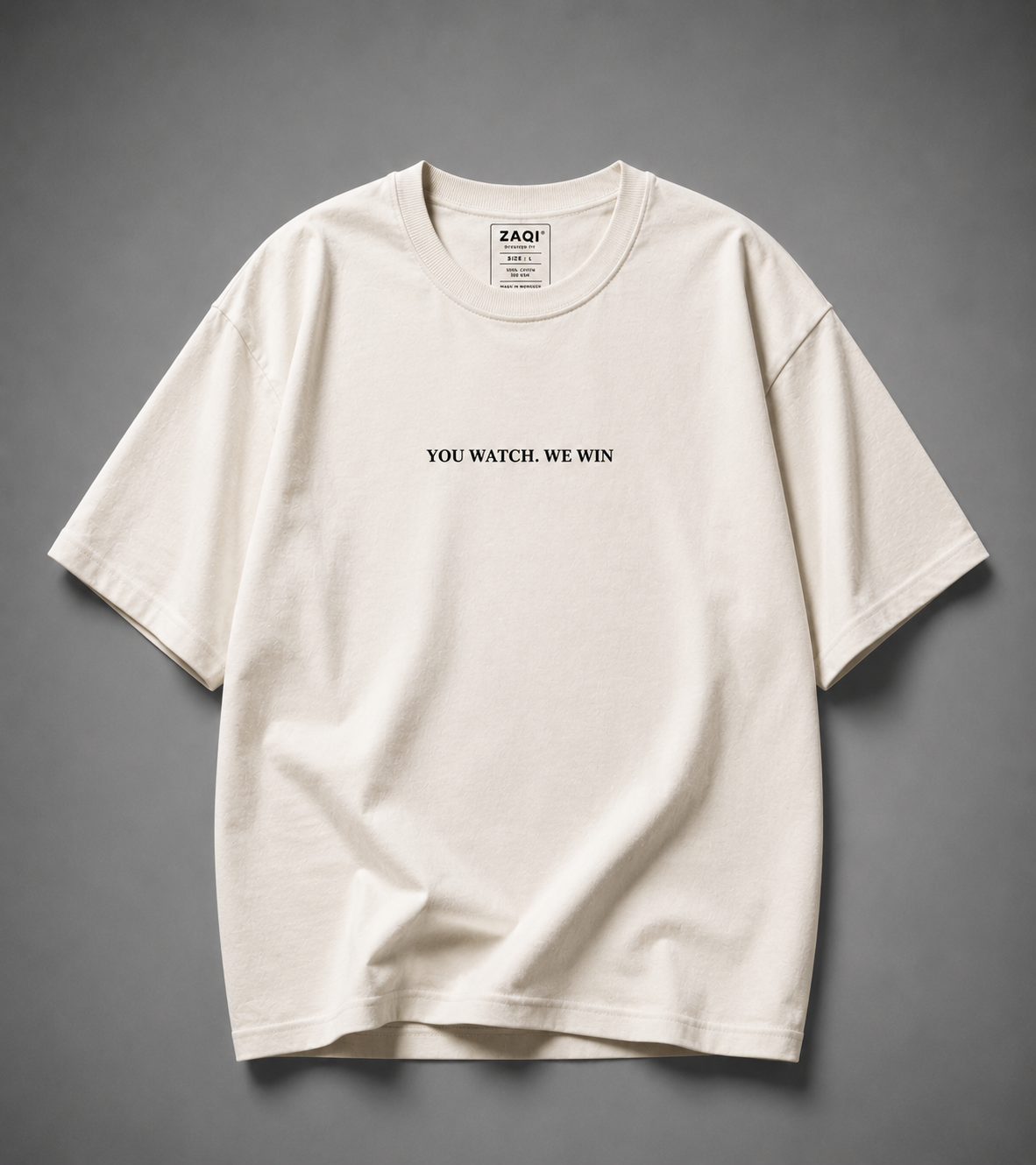 ELITE ONLY Oversized Tee – Off White🐎