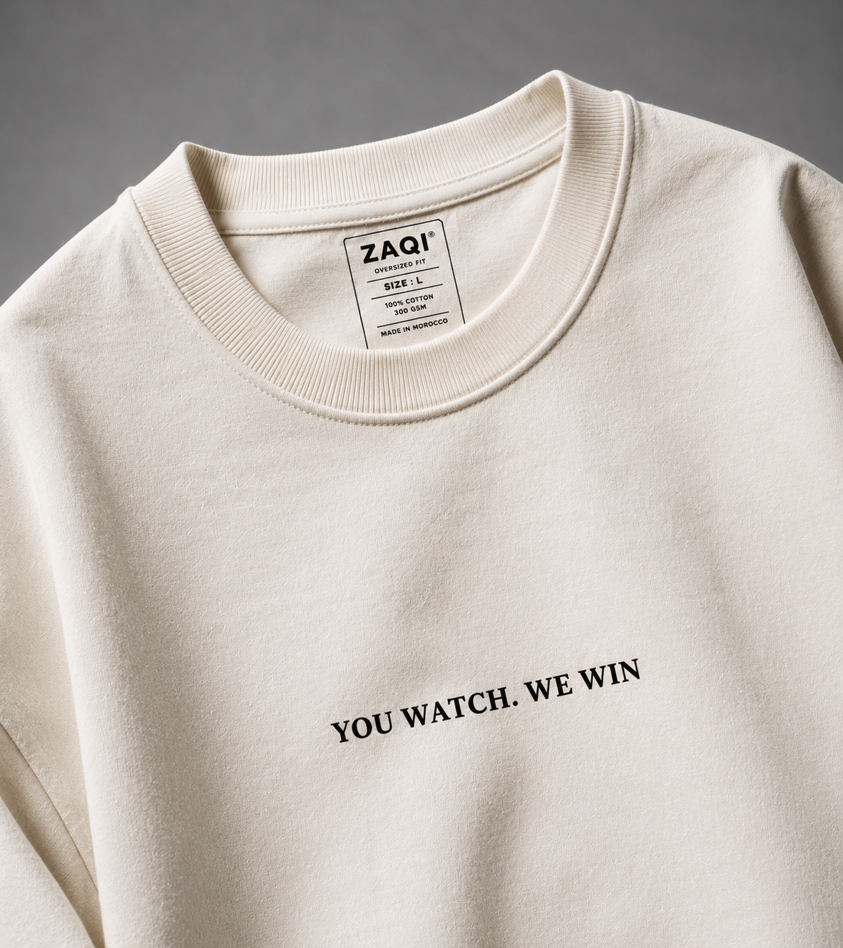 ELITE ONLY Oversized Tee – Off White🐎